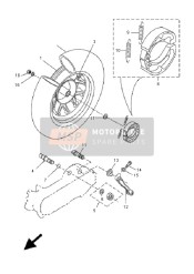 5WWF53382100, Ruota Posteriore Lega, Yamaha, 0